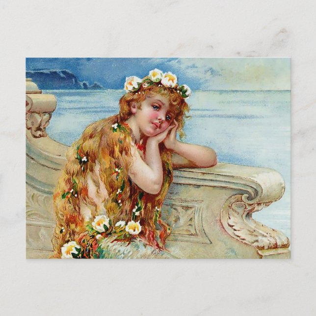 "The Little Mermaid" von E S Hardy Postkarte (Vorderseite)