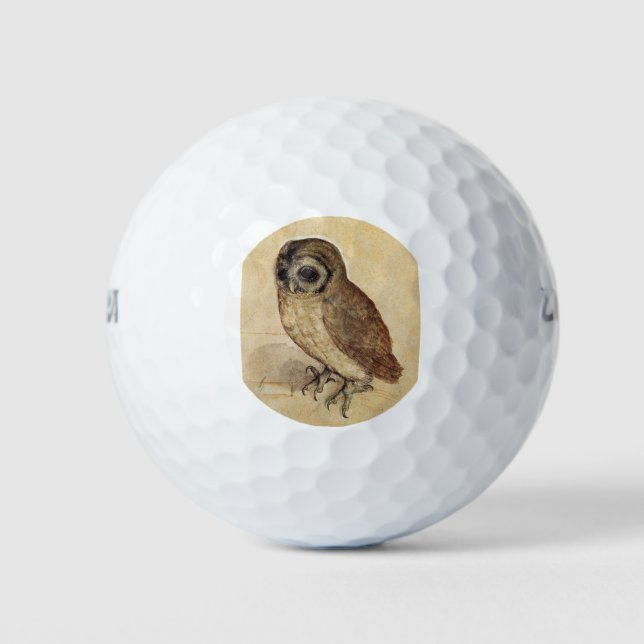 The Little Owl (von Albrecht Durer) Golfball (Vorderseite)