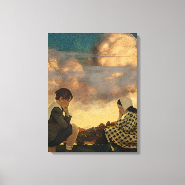 The Little Peach, 1904 von Maxfield Parrish Leinwanddruck (Vorderseite)