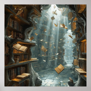 The Living Library Poster