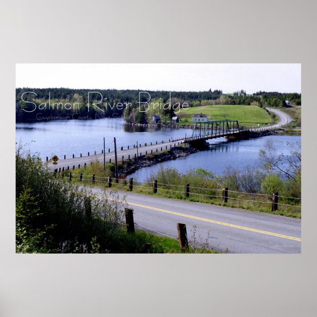 The Lmon River Bridge, Guysborough Co., N.S. Poster (Vorne)