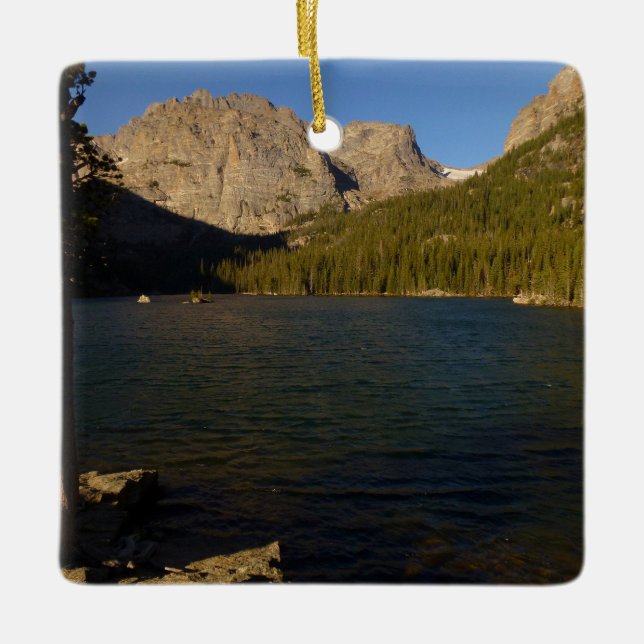 The Loch at Rocky Mountain National Park Keramikornament (Vorderseite)