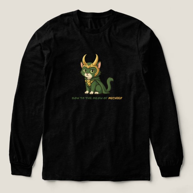 The Loki Cat Tri-Blend Shirt (Design Vorderseite)