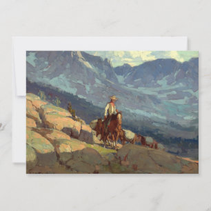 "The Lone Packer" Western Art von Edgar Payne Einladung