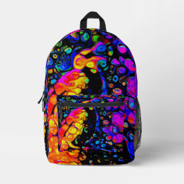 The Lonely Bird 4: Liquid Art Style Bedruckter Rucksack