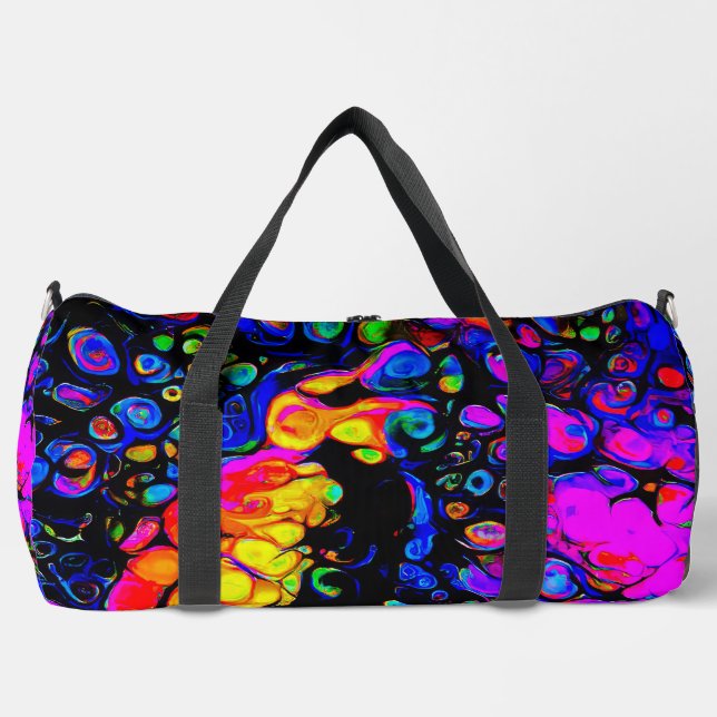 The Lonely Bird 4: Liquid Art Style Duffle Bag (Vorderseite)