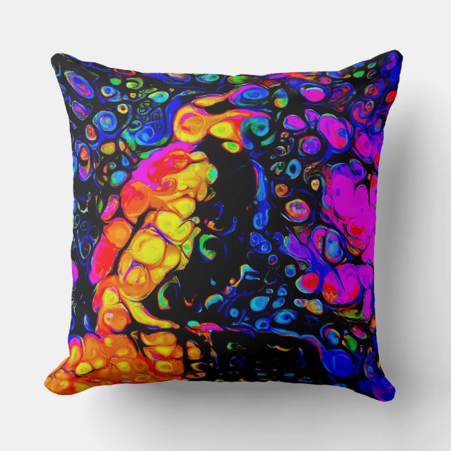 The Lonely Bird 4: Liquid Art Style Kissen (Vorderseite)