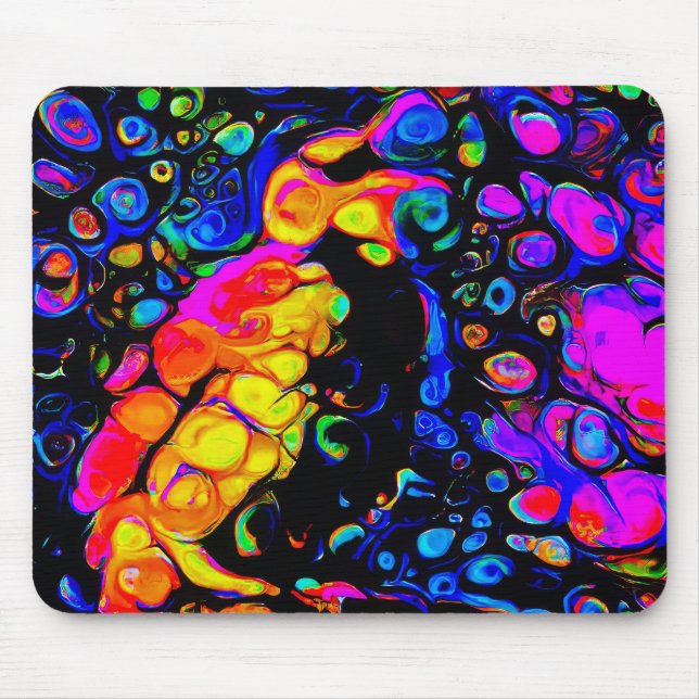 The Lonely Bird 4: Liquid Art Style Mousepad (Vorne)