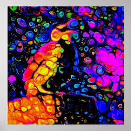 The Lonely Bird 4: Liquid Art Style Poster