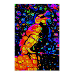The Lonely Bird 4: Liquid Art Style Poster