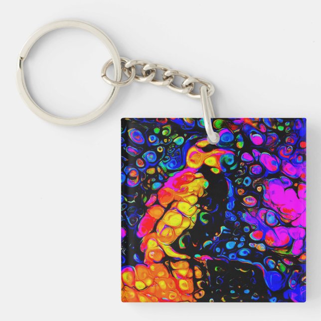 The Lonely Bird 4: Liquid Art Style Schlüsselanhänger (Vorderseite)
