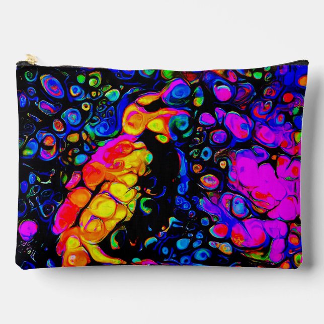 The Lonely Bird 4: Liquid Art Style Zubehörtasche (Vorderseite)