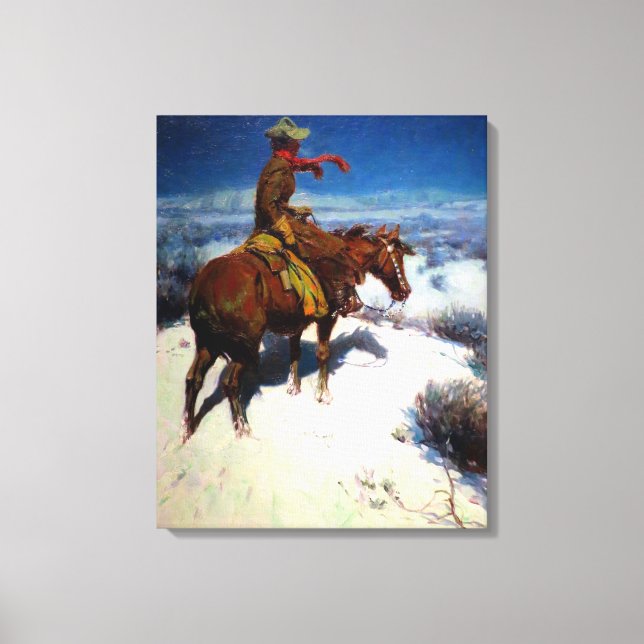 The Lonely Vigil von William Herbert Dunton c 1913 Leinwanddruck (Vorderseite)