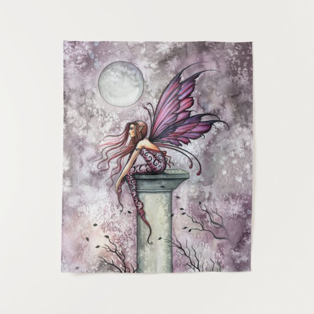 The Lookout Fairy Art von Molly Harrison Wandteppich (Vorderseite)