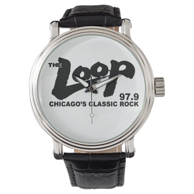 The Loop 97,9 FM Chicagos Classic Rock Armbanduhr (Vorderseite)