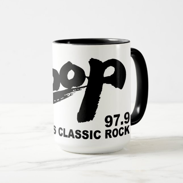 The Loop 97,9 FM Chicagos Classic Rock v1 Tasse (VorderseiteRechts)