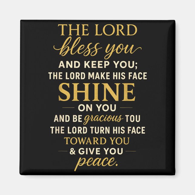 The Lord Bless You And Keep You  Magnet (Vorne)