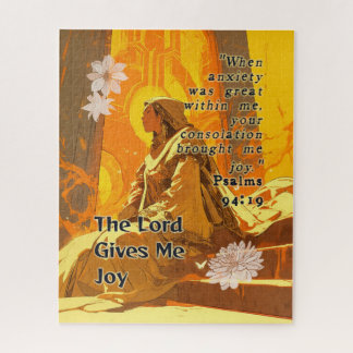 The Lord Gives Me Joy - Christian Retro Anime Puzzle