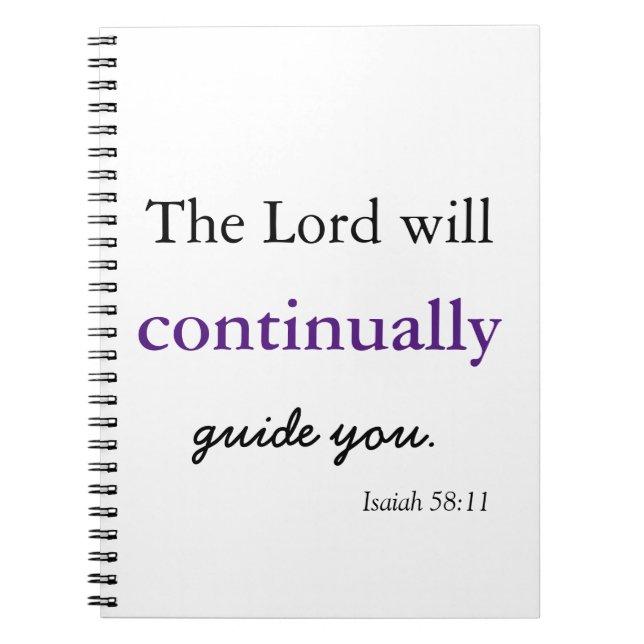 The Lord Guides You Spiral Foto Notebook Notizblock (Vorderseite)