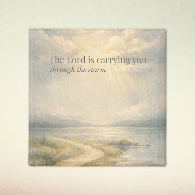 The Lord Is Carrying You Christian Faith Magnet (Von Creator hochgeladen)