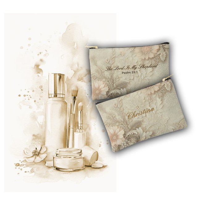 The Lord Is My Shepherd” — Psalm 23:1 Zubehörtasche (Von Creator hochgeladen)