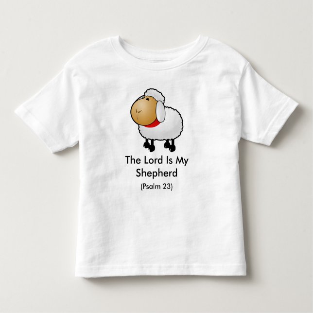 The Lord Is My Shepherd (Psalm 23) Kleinkind T-shirt (Vorderseite)