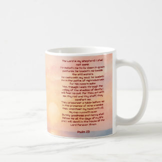 The Lord Is My Shepherd Psalm 23 Sunset Beach  Kaffeetasse