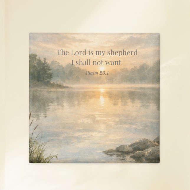 The Lord Is My Shepherd Scripture Psalm 23:1 Faith Magnet (Von Creator hochgeladen)