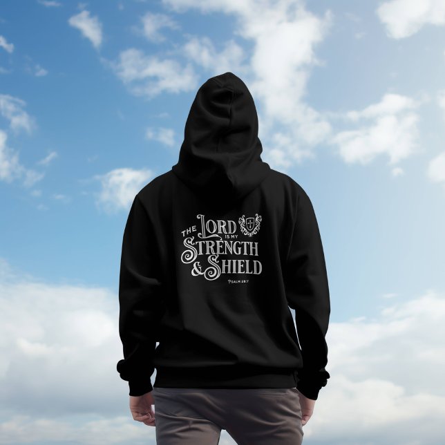 The Lord is My Strength Scripture Hoodie (Von Creator hochgeladen)