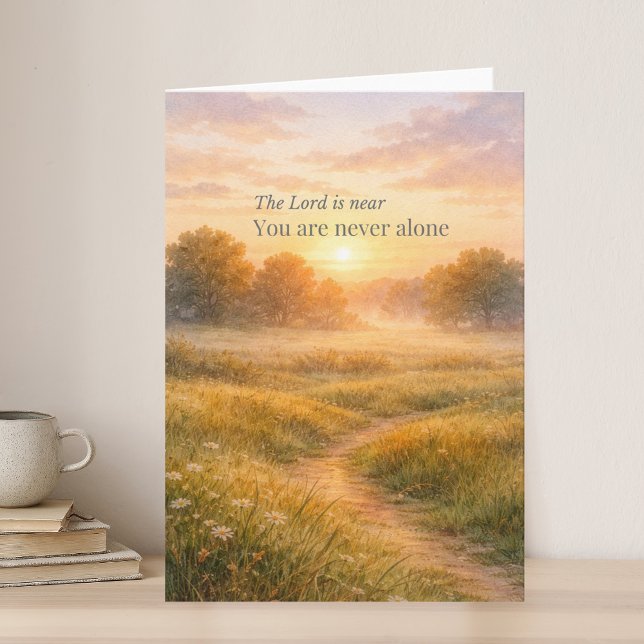 The Lord Is Near Christian Encouragement Karte (Von Creator hochgeladen)