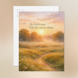 The Lord Is Near Christian Encouragement Postkarte