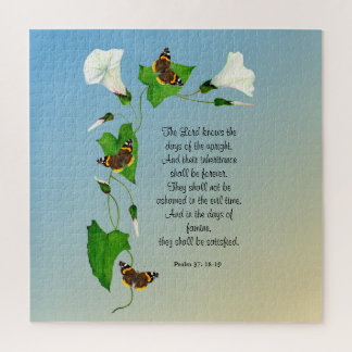 The Lord knows the days of the upright Bible verse Puzzle
