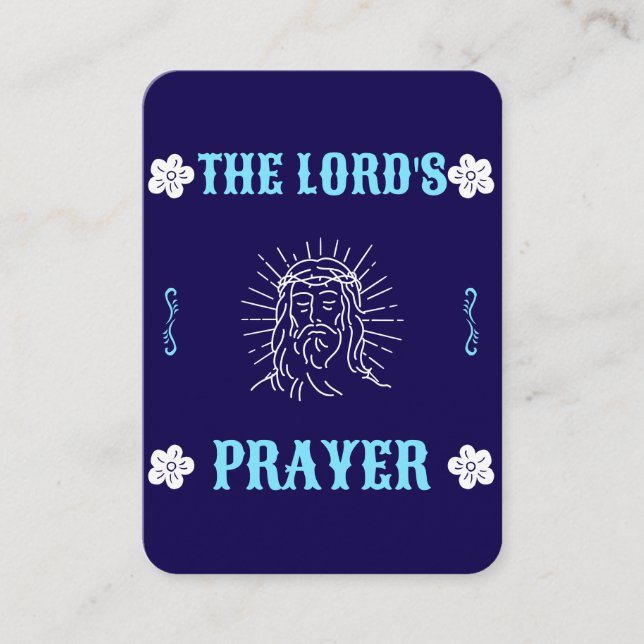 The Lord’s Prayer – Traditional Prayer Card Platzkarte (Vorderseite)