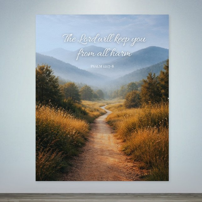 The Lord Will Keep You Psalm 121 Christian Poster (Von Creator hochgeladen)