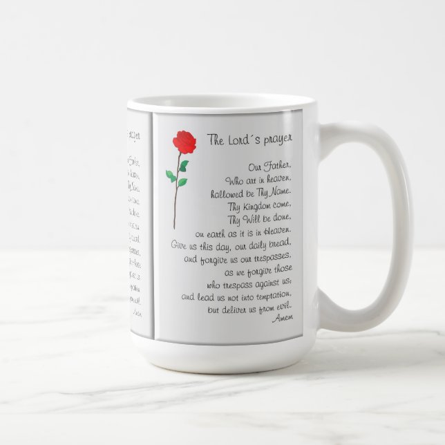 THE LORD'S PRAYER MUG KAFFEETASSE (Rechts)