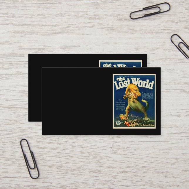 The Lost World Business Card Visitenkarte (Vorderseite/Rückseite Beispiel)