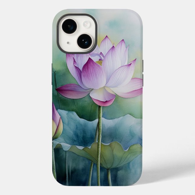 The lotus flower Case-Mate iPhone hülle (Rückseite)