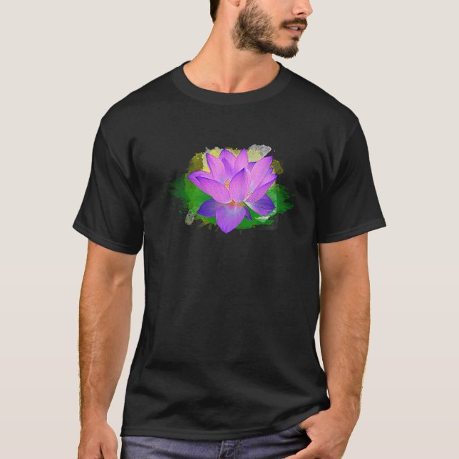 The Lotus Of Life Spiritual Yoga NAMASTE APPAREL T-Shirt (Vorderseite)