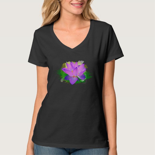 The Lotus Of Life Spiritual Yoga NAMASTE APPAREL T-Shirt (Vorderseite)