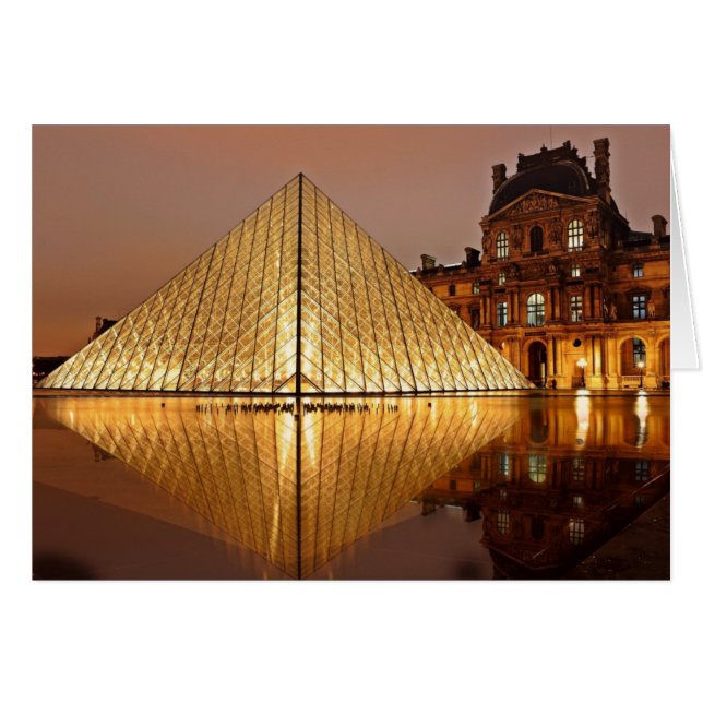 The Louvre Museum at Night, Paris, Frankreich (Vorderseite (Horizontal))