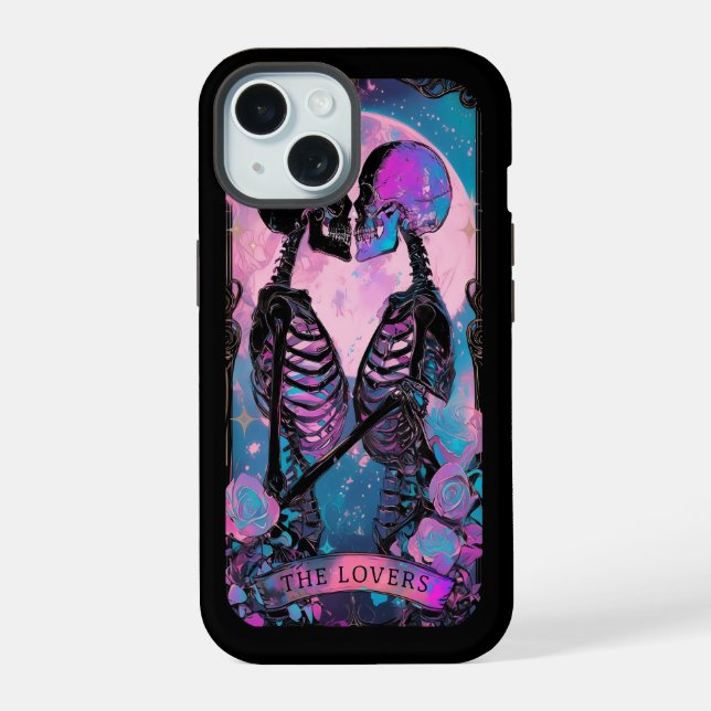 The Lovers Tarot Card Hexchy Vibes iPhone Case 15 Hülle (Rückseite)