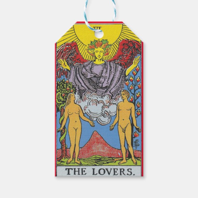 The Lovers Tarot Card Tarots Reading Geschenkanhänger (Vorderseite)