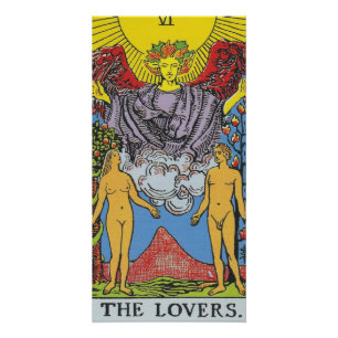 The Lovers Tarot Card Tarots Reading Poster