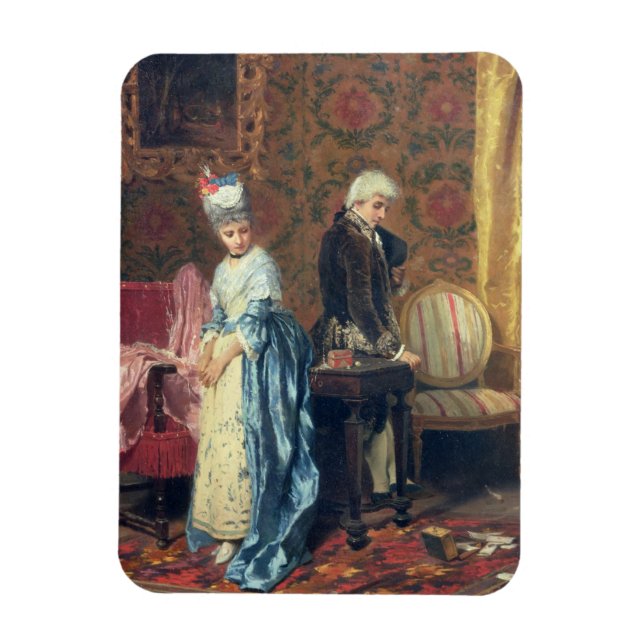 The Lovers' Tiff, 1872 (Öl auf Tafel) Magnet (Vertikal)