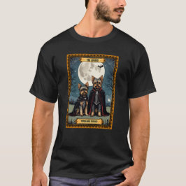 The Lovers Yorkshire Terrier Halloween Tarot Card T-Shirt