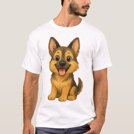The Loyal Guardian: Vintage German Shepherd T-Shirt