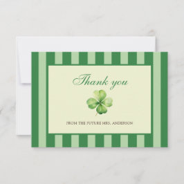 The Luckiest Bride Bridal Shower Dankeskarte