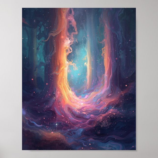 The Luminescent Gateway: A Celestial Convergence Poster (Vorne)