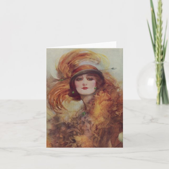 The Lure Of The Green Eyes - W.H. Barribal Karte (Vorderseite)