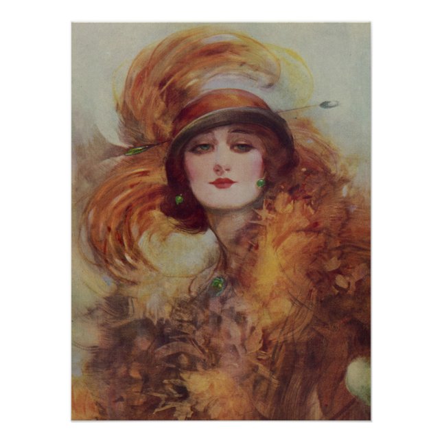 The Lure Of The Green Eyes - W.H. Barribal Poster (Vorderseite)